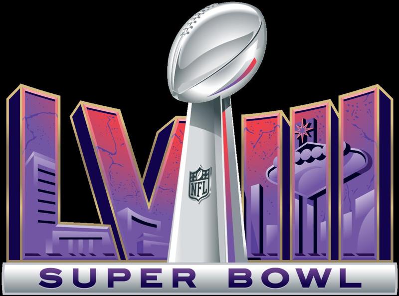 Super Bowl 58 Logo. Go Niners!