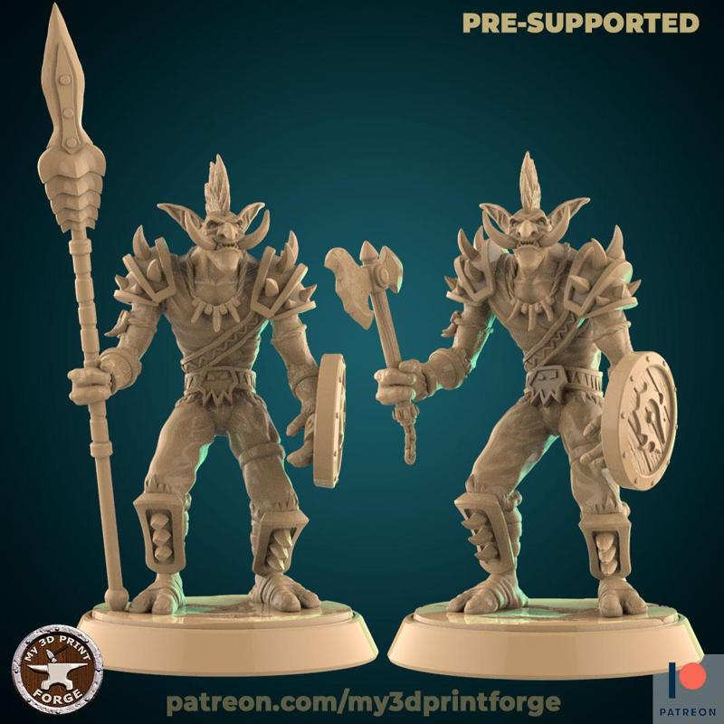 Troll Warrior with weapon swap spear or axe