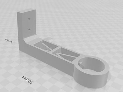 under desk spool mount