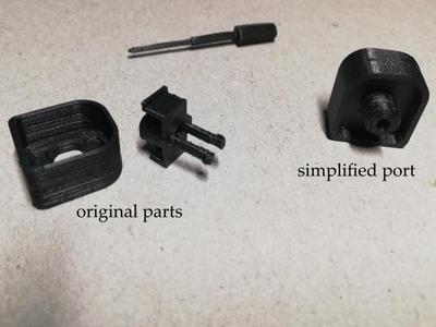 Simplified port for TEM