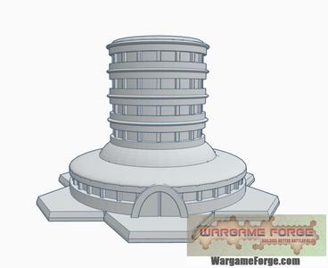 Sci-Fi Building 6 with Hex Base SFHB006