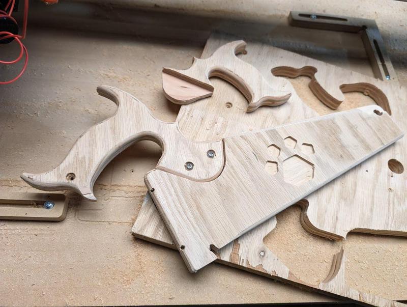 Classic Saw Handle with Replaceable Push Stick (CNC)