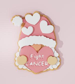 Fight Cancer Gnome Cookie Cutter + Ribbon Awareness Cutter for Free!