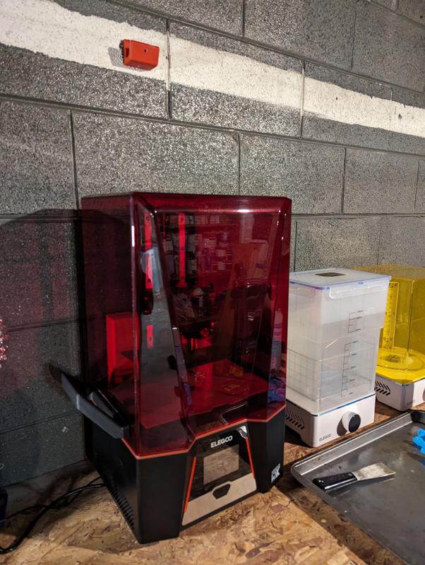 Resin Printer Cover Handle and Wall Hanger