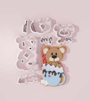 Bear in Cup Cookie Cutter