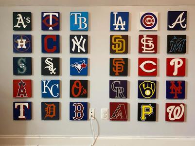MLB Team Stencils
