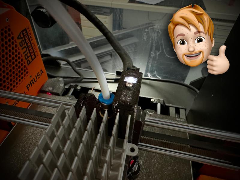 MK3S+ Chimney Cover LED-Mod for MMU2S or MMU3