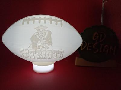 Retro New England Patriots NFL FOOTBALL LIGHT