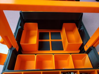 Gridfinity insert for cantilevered SBox