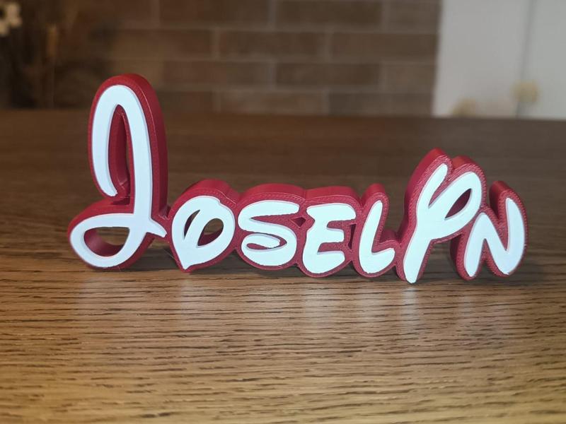 Disney Name Sign Joselyn Kid Room Wall Decor Tag 