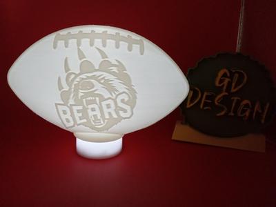 CHICAGO BEARS VER 5 NFL FOOTBALL LIGHT