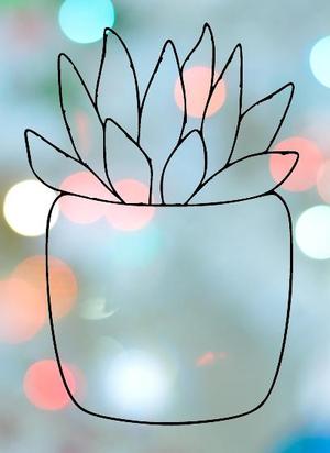 Succulent 11  Cookie Cutter