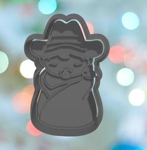 Baby Shower  Cowboy Baby Swaddle Cookie Cutter