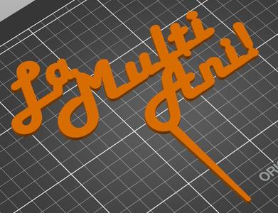 Happy Birthday cake decoration (La multi ani decoratiune tort, Română )