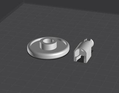 Dishwasher Wheel + Clip