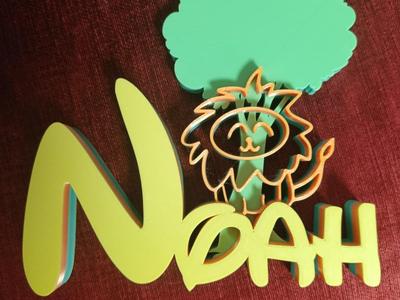 Decorative sign NOAH