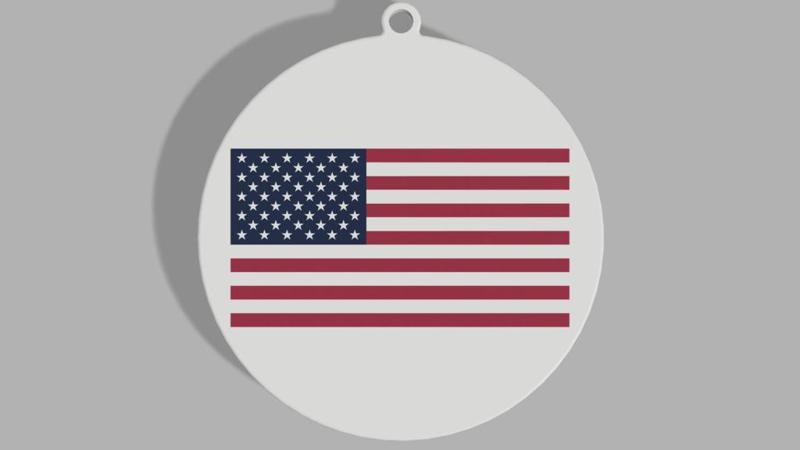 United States Flag - Christmas Ornament