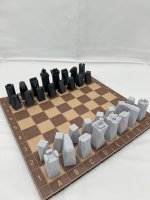 Modern Chess Pieces for MagnoWrap Rook Chess Tower