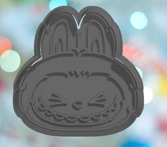 Labubu Face Cookie Cutter