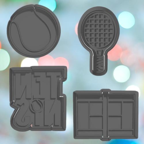 Tennis Cookie Cutter Set