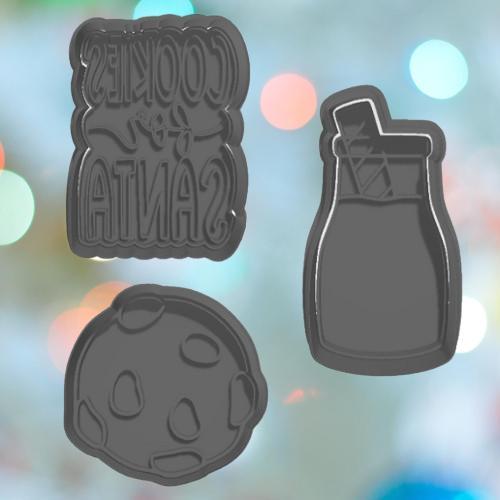 Christmas Cookie For Santa Cookie Cutter Set