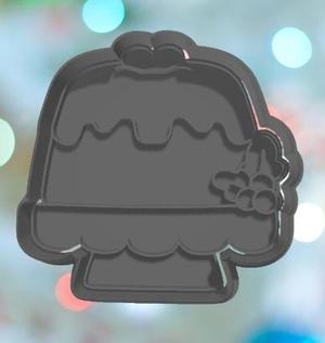 Christmas Cake Cookie Cutter