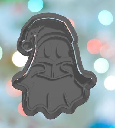 Christmas Ghost Reading Cookie Cutter