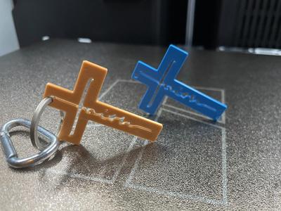 Faith Cross Keychain