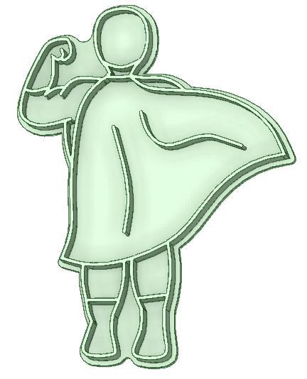 Super dad cookie cutter