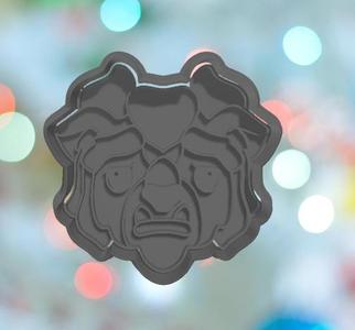 Beauty and The Beast Beast Head Cookie Cutter