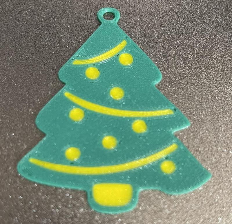 Christmas Ornament - Tree #2 / Christmas Tree Decoration #2 - Multicolor