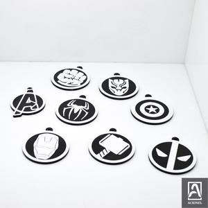 pack 8 keychain heroes