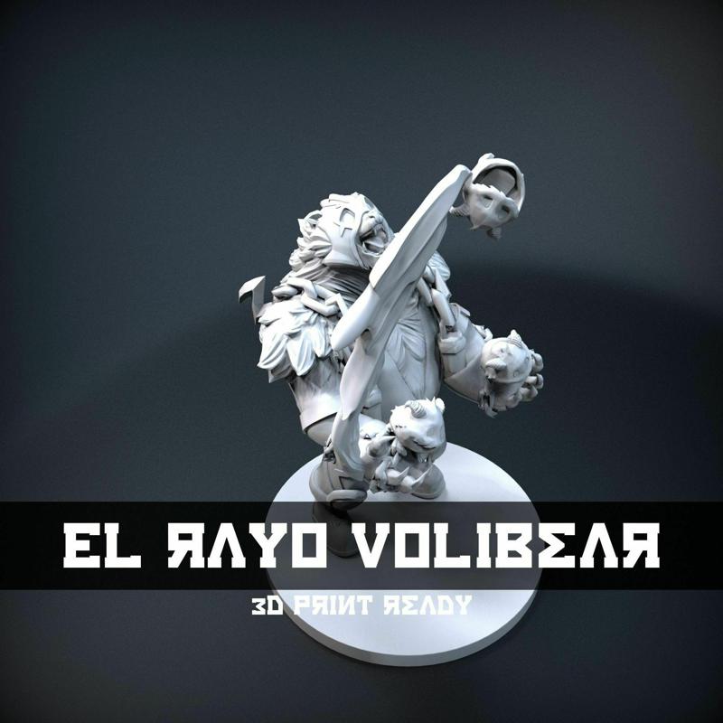 Volibear lightning League of legends 3d print 3D print model