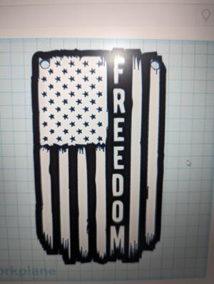 Freedom Flag Sign