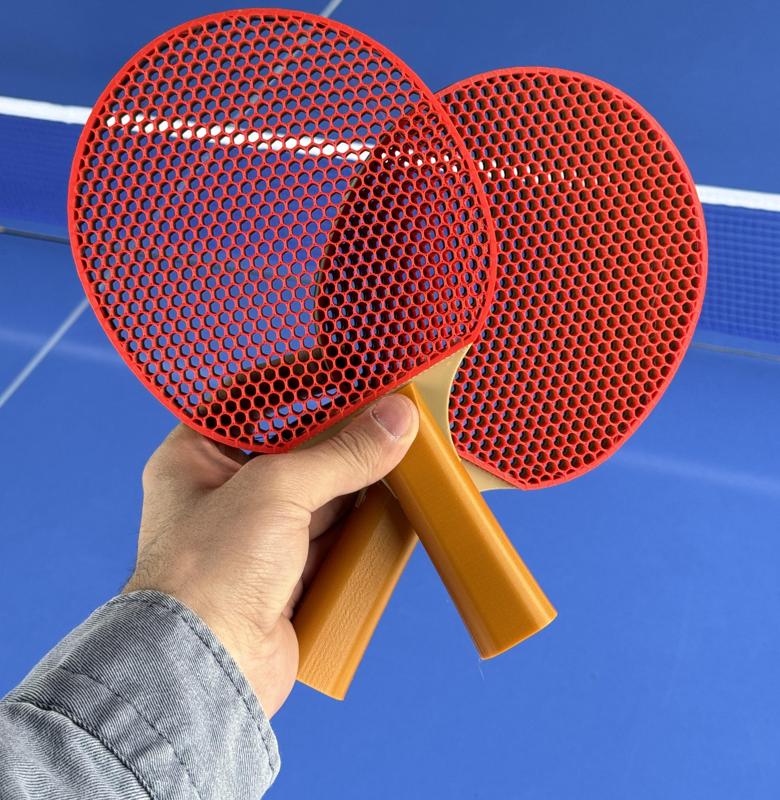 SILENT PING PONG PADDLE - AIRLESS INFILL DESIGN