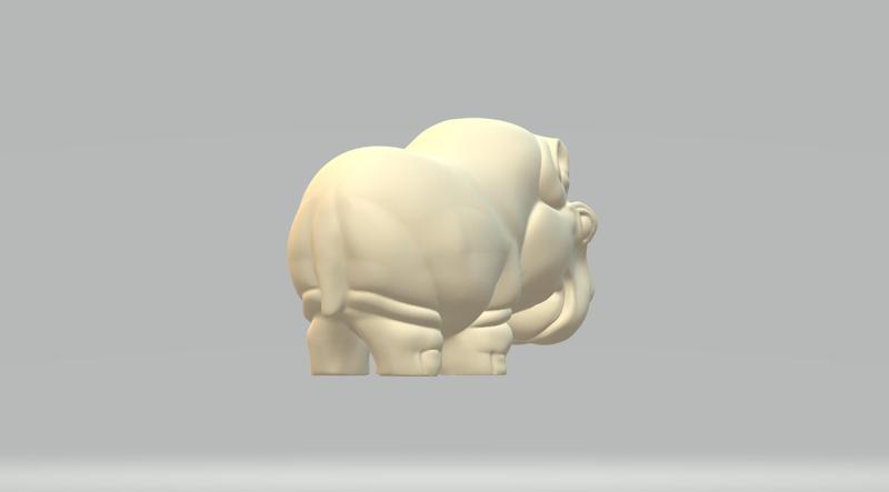 Hippopotamus 3D print model