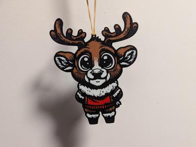 Cute Reindeer Christmas Decoration