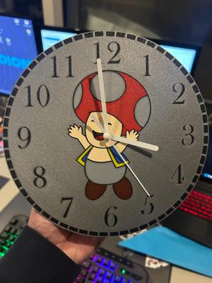 Toad Clock 20cm