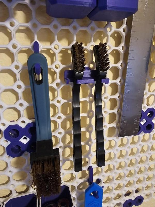 Multiboard Brass Brush Holder