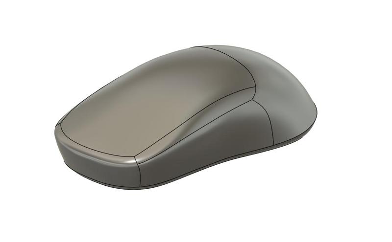 Mouse shape forms STEP/F3D files