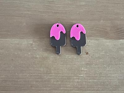 ice lolly earrings