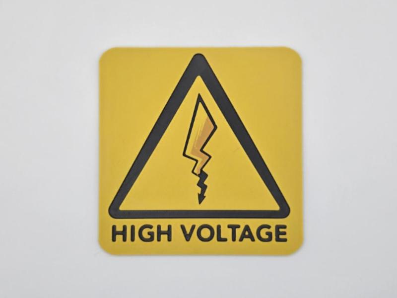 Sign Pikachu High Voltage