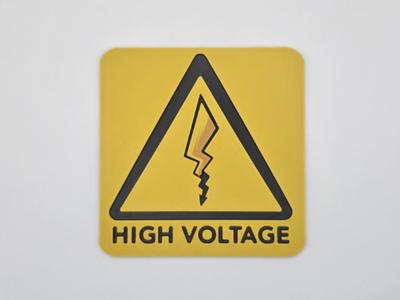 Sign Pikachu High Voltage