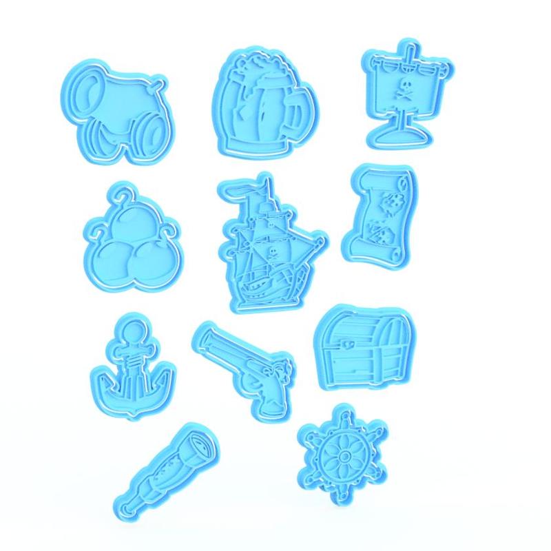 Pirate cookie cutter set of 11