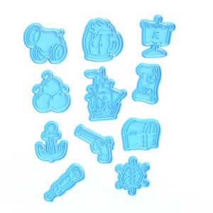Pirate cookie cutter set of 11