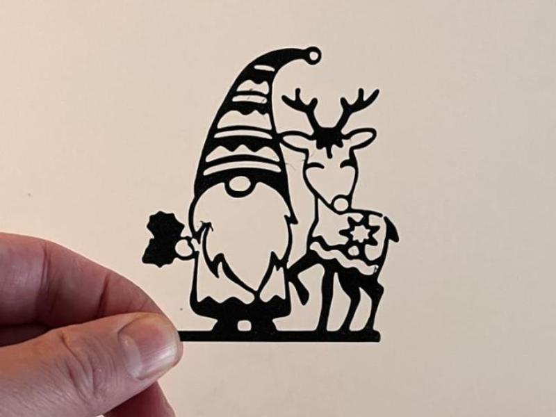 Gnome and a reindeer
