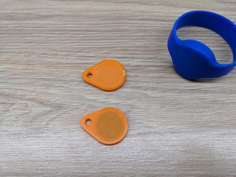 RFID key-chain case for a chip from a bracelet