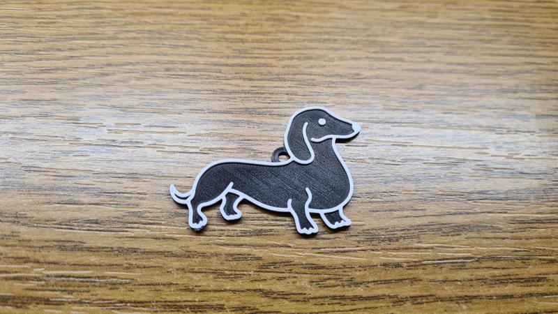 Přívěšek na klíče Jezevčík