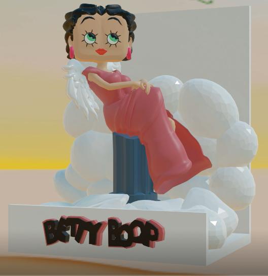 DIORAMA BETTY BOOP angel
