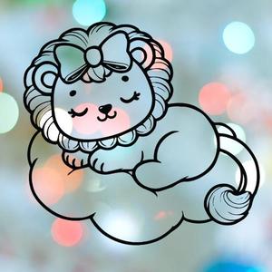 Lion Girl Sleeping On Cloud Cookie Cutter
